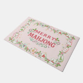 Christmas Merry Mahjong Fußmatte (Schrägansicht)