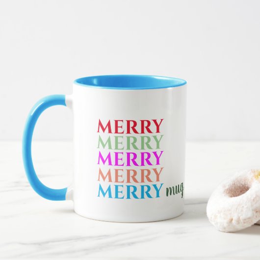 Christmas Merry Merry Merry Merry Merry Merry Tass Tasse (Mit Donut)