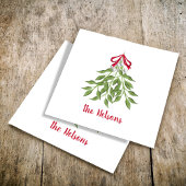 Christmas Merry Mistletoe Holiday Whimsical Niedli Serviette