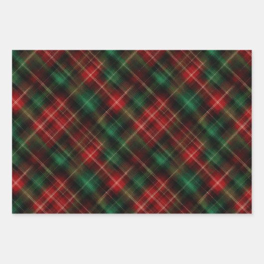 Christmas Merry Mix Wrapping Paper Geschenkpapier Set (Vorderseite)
