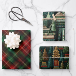 Christmas Merry Mix Wrapping Paper Geschenkpapier Set