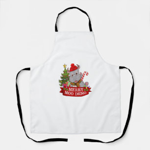 Christmas Merry Moo Deng Niedlich Baby Hippo Bounc Schürze