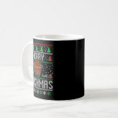 Christmas Merry Swishmas Ugly Christmas Sweater Ba Kaffeetasse (Vorderseite Links)