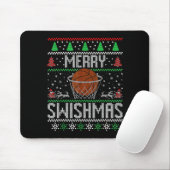 Christmas Merry Swishmas Ugly Christmas Sweater Ba Mousepad (Mit Mouse)