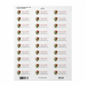 Christmas Merry und Bright Mailbox Floral Monogram (Vorne)