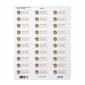 Christmas Merry und Bright Mailbox Floral Monogram (Vorne)