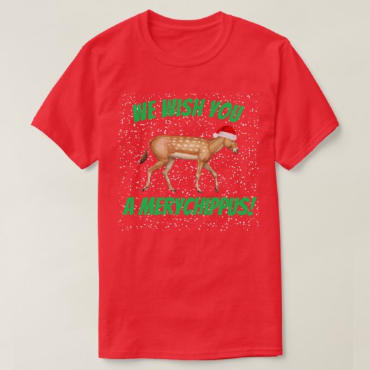 Christmas Merychippus T - Shirt (Design vorne)