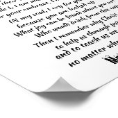 CHRISTMAS MESSAGE FOR INCARCERATED LOVED ONE POSTER (Ecke)