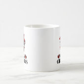 Christmas messy-bun mom design kaffeetasse (Mittel)