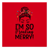 Christmas Messy Bun Poster (Vorderseite)