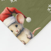 CHRISTMAS MICE FLEECEDECKE (Ecke)