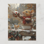 Christmas Mice Postkarte (Vorderseite)