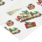 CHRISTMAS MICE SLEDDING TISCHDECKE (Schrägansicht)