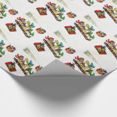 CHRISTMAS MICE SLEDpaper Geschenkpapier (Ecke)