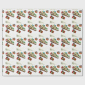 CHRISTMAS MICE SLEDpaper Geschenkpapier (Flach)