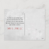 Christmas Michigan Buffalo Kariert Feiertagspostkarte (Rückseite)