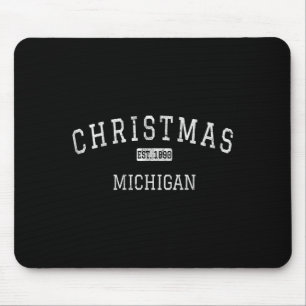 Christmas Michigan Mi Vintag Mousepad