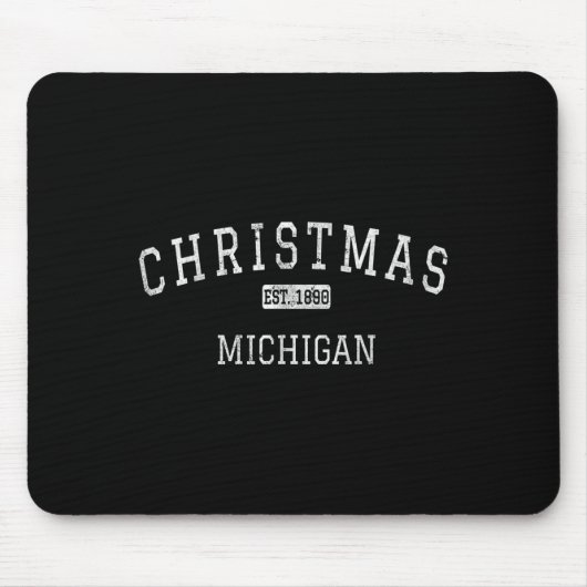 Christmas Michigan Mi Vintag Mousepad (Vorne)