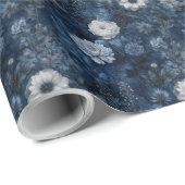 Christmas Midnight Blue and White Winter Gift Geschenkpapier (Rolleneckpunkt)
