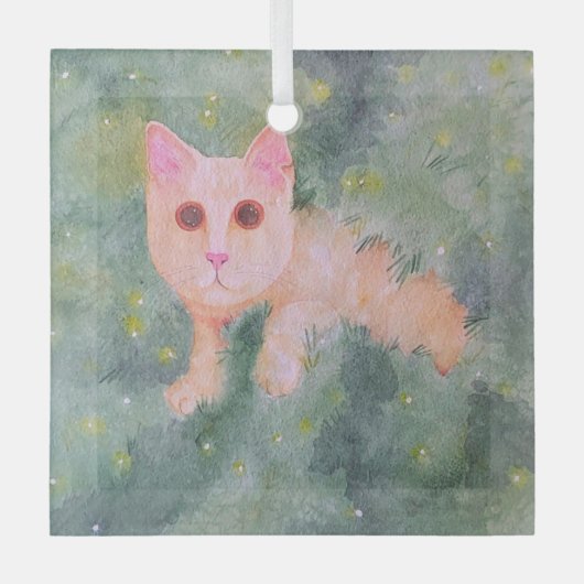 Christmas Milo Ornament Aus Glas (Vorderseite)