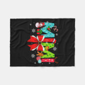 Christmas Mimi Coquette Bow Mimi Christmas Fleecedecke (Vorderseite (Horizontal))