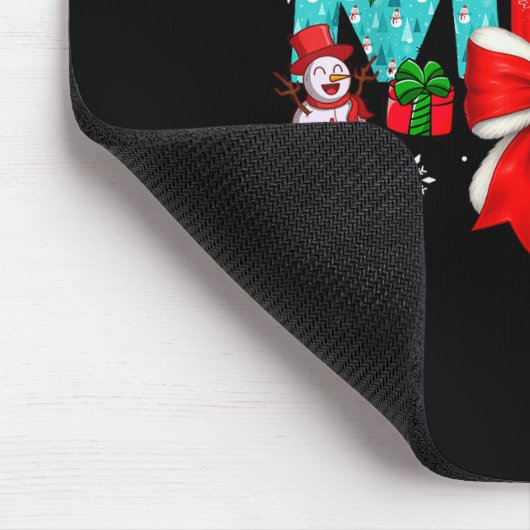 Christmas Mimi Coquette Bow Mimi Christmas Mousepad (Ecke)