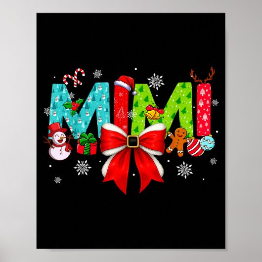 Christmas Mimi Coquette Bow Mimi Christmas Poster (Vorne)