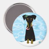 Christmas Min Button Magnet (Vorderseite/Rückseite)