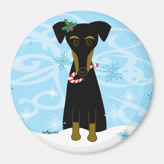 Christmas Min Button Magnet (Vorne)