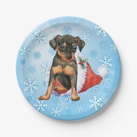 Christmas Min Button Pappteller (Vorderseite)