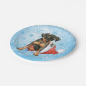 Christmas Min Button Pappteller (Schrägansicht)