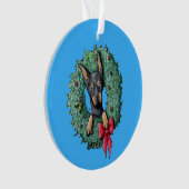 Christmas Miniature Pinscher Ornament (Vorderseite)