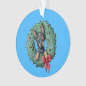 Christmas Miniature Pinscher Ornament (Vorderseite)