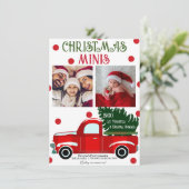 Christmas Minis Red Truck Fotografy Flyer Einladung (Stehend Vorderseite)