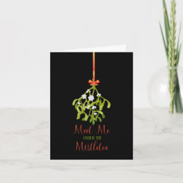 Christmas Mistletoe Feiertagskarte