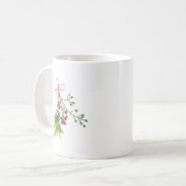 Christmas Mistletoe Holly Berries Kaffeetasse (Vorderseite Links)
