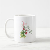 Christmas Mistletoe Holly Berries Kaffeetasse (Links)