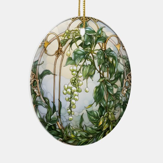 Christmas Mistletoe Keramik Ornament (Rechts)