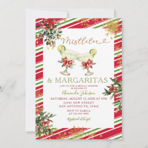 Christmas Mistletoe & Margaritas Brautparty Einladung