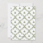 Christmas Mistletoe Trellis Foto Feiertagskarte (Rückseite)