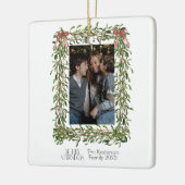 Christmas Mistletoe Trellis Foto Keramikornament (Links)
