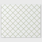 Christmas Mistletoe Trellis garland Geschenkpapier (Flach)