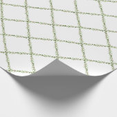 Christmas Mistletoe Trellis garland Geschenkpapier (Ecke)