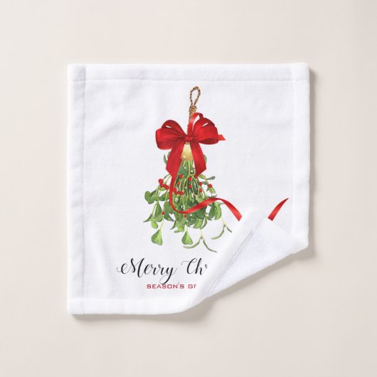 Christmas Mistletoe Waschlappen (Waschlappen)