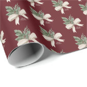 Christmas Mistletoe Watercolor  Geschenkpapier (Rolleneckpunkt)