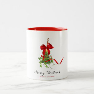 Christmas Mistletoe Zweifarbige Tasse