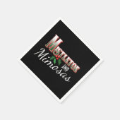 CHRISTMAS MISTLETOS UND MIMOSAS PAPIERDEKOUPATION SERVIETTE (Ecke)