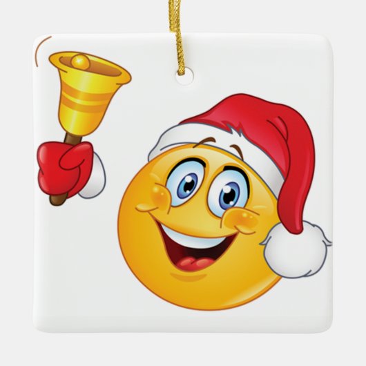 **CHRISTMAS *** MIT COOLEM EMOJI KERAMIKORNAMENT (Vorderseite)