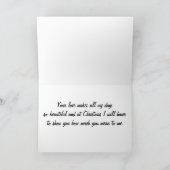 CHRISTMAS MIT LIEBER SILHOUETTE FEIERTAGSKARTE (Innenseite)