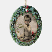 CHRISTMAS MIT MISTLETOES-FOTOVORLAGE KERAMIK ORNAMENT (Rechts)